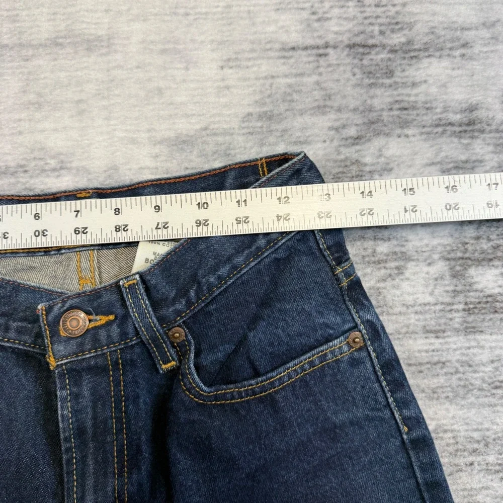 Levi Strauss Signature‎ Boys Size 12 Regular Dark Wash Blue Bootcut Denim Jeans